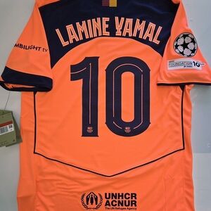 25/26 Nike FC Barcelona #10 LAMINE YAMAL UCL 3RD Soccer Jersey HM3201 855